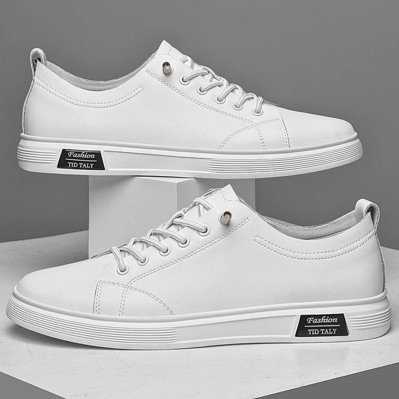 Zapatos casuales, zapatos deportivos de piel de vaca, zapatos planos, zapatos casuales clásicos para hombres, nuevos estilos de primavera y otoño, zapatos casuales de moda