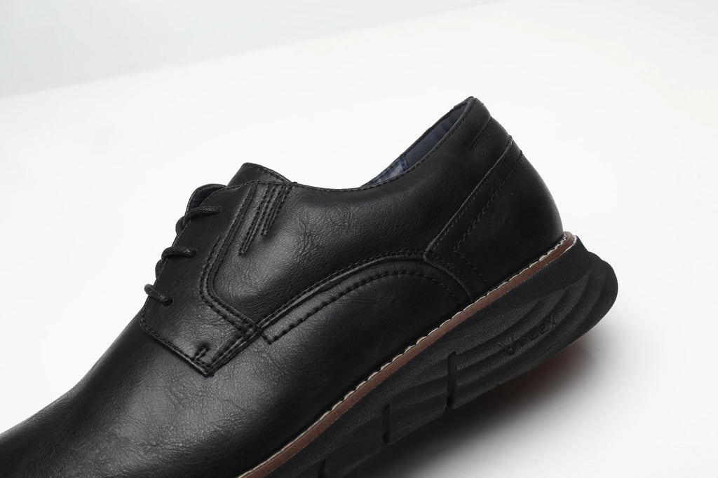 Zapatos Casuales de Cuero para Hombre con Cordones
