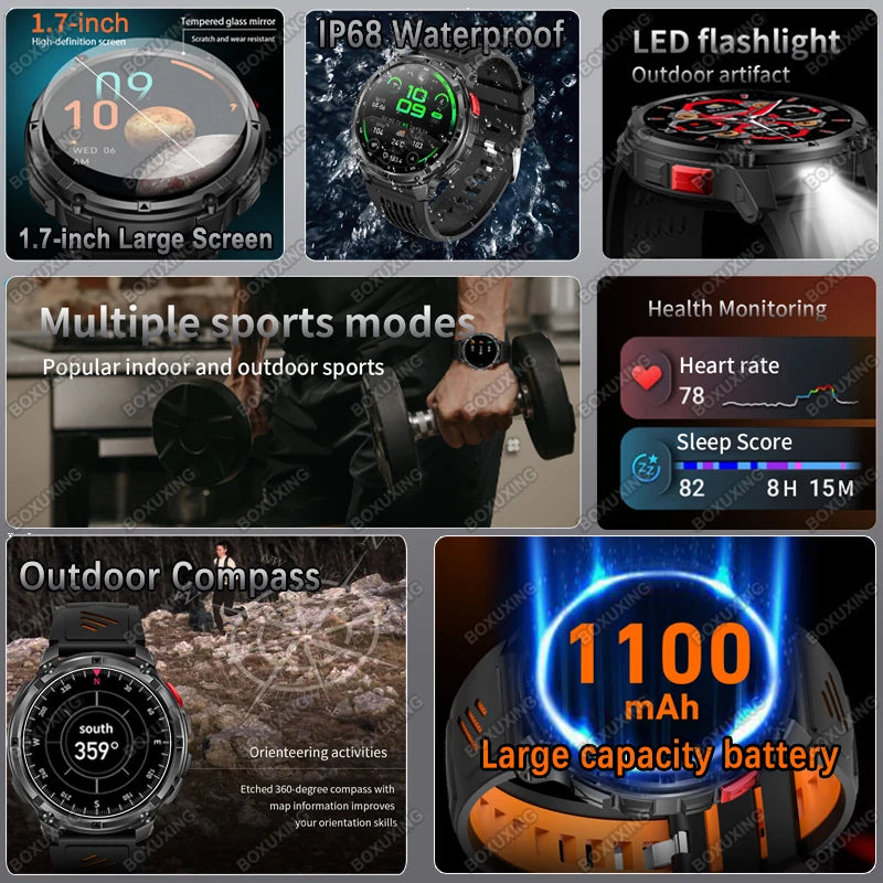 T-Rex3 Ultra Reloj Inteligente Militar GPS 1100mAh