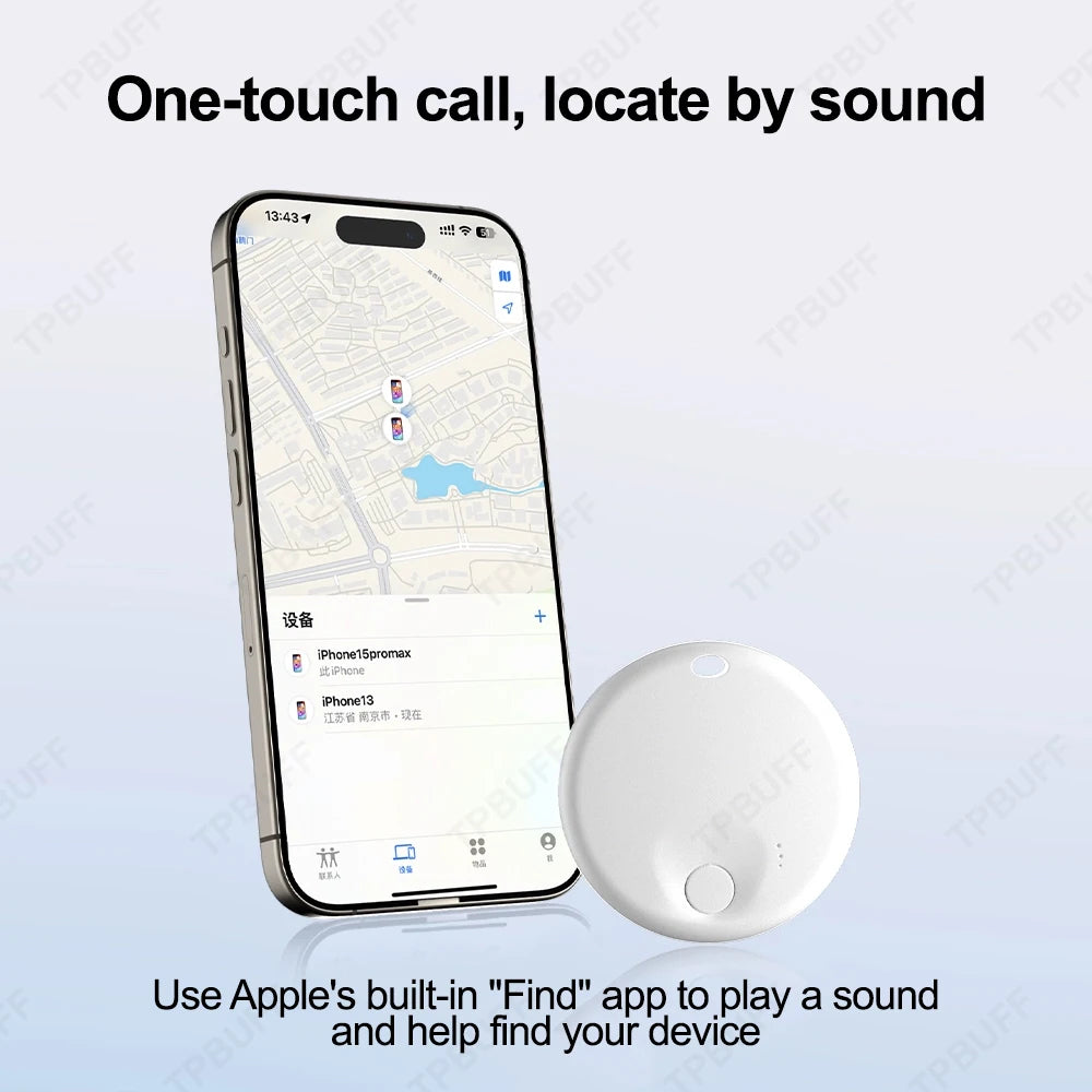 Localizador GPS de Doble Sistema Google y Apple, Rastreador de Ubicación Google Find My, Mini Dispositivo GPS para Motocicleta, Etiqueta Bluetooth Inalámbrica