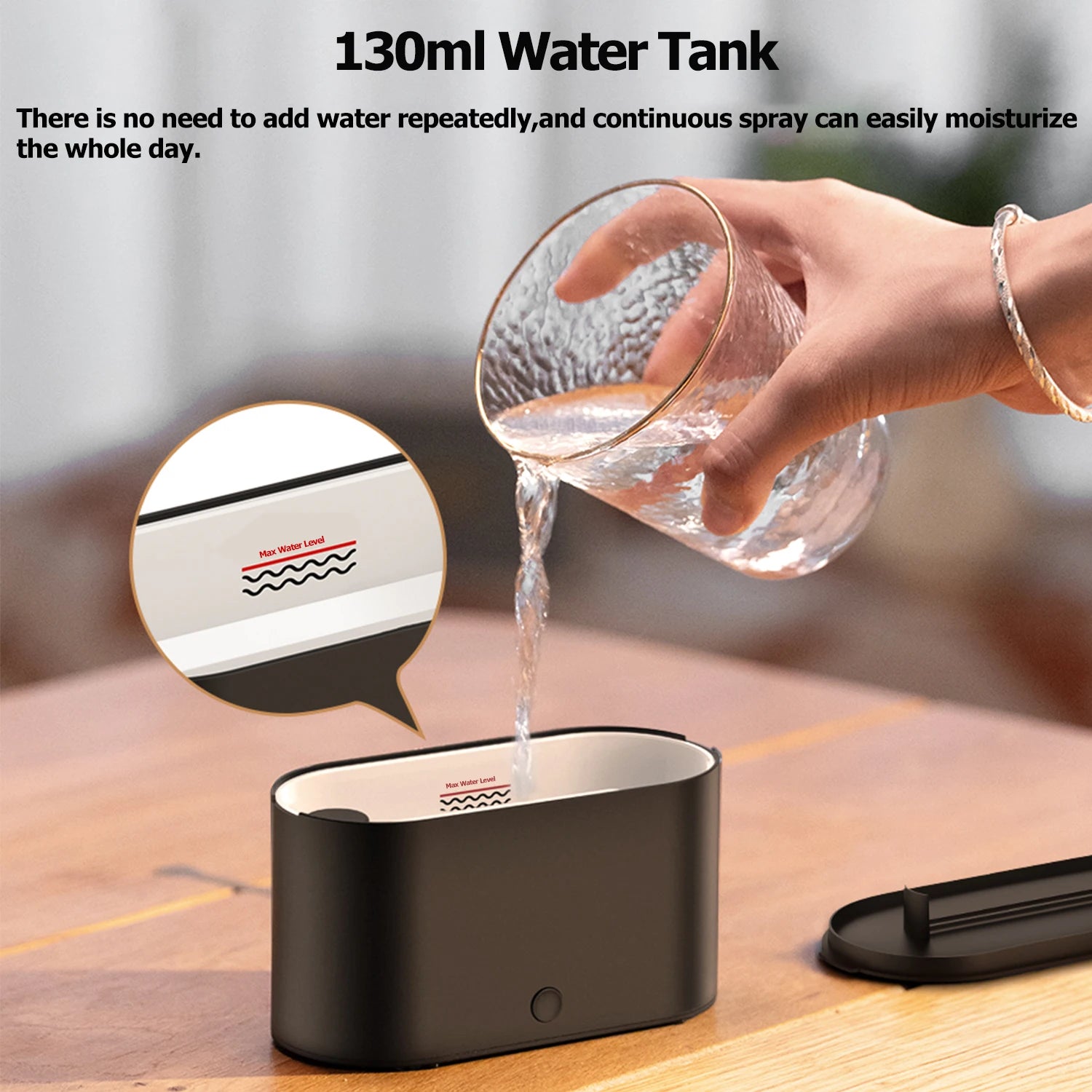 Mini Difusor Humidificador de Aromaterapia con Llama