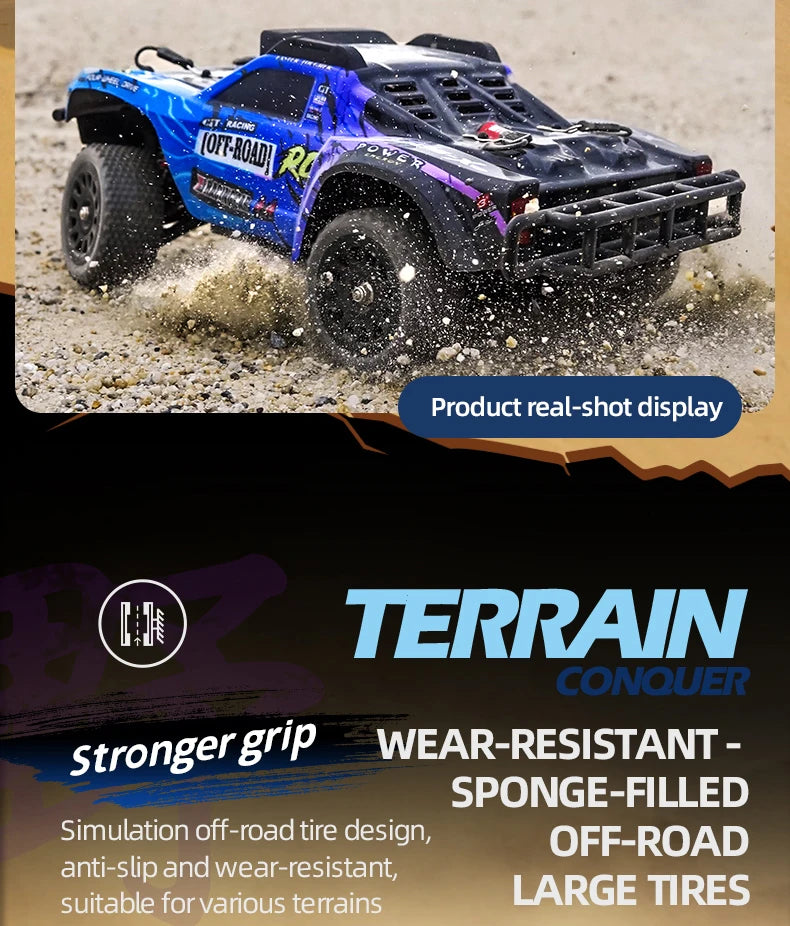 Coche RC Desierto Q130 1/14 4WD Alta Velocidad