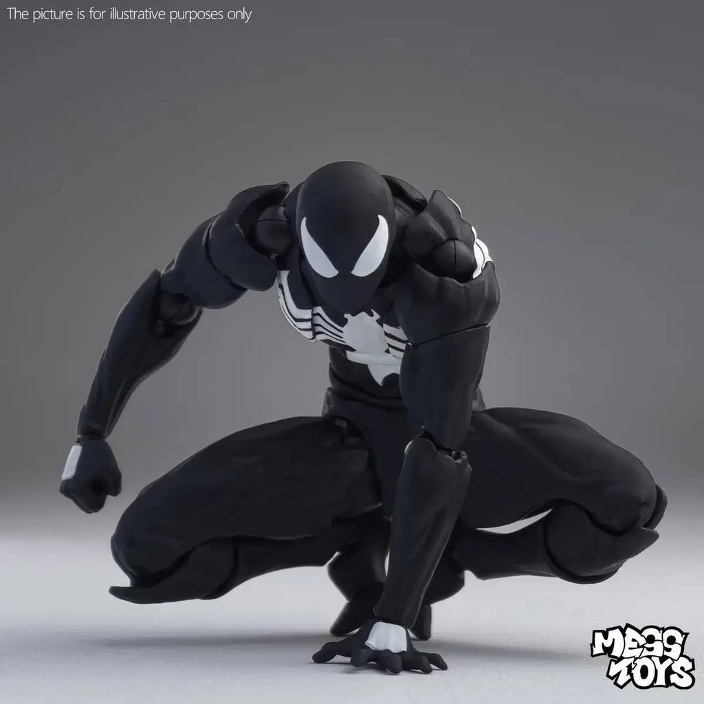 Figura de Acción de 16 cm de Spider-Man Venom Symbiote Kaine Parker Scarlet Spider con Traje Negro y Rojo, Modelo de Anime, Juguetes Coleccionables