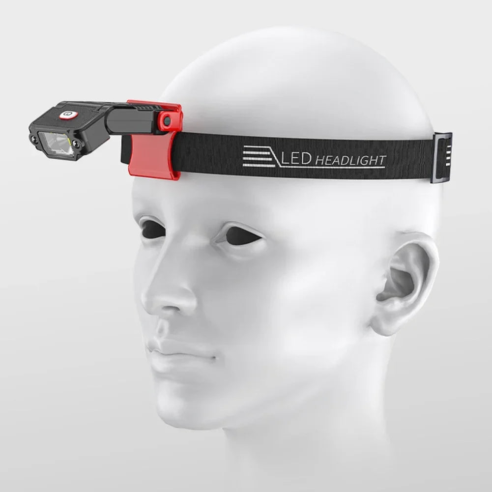 Faro LED Recargable USB con Sensor de Movimiento para Camping