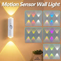 Lámpara de Noche Inteligente RGB con Gradiente, Sensor de Movimiento Magnético, Recargable, para Dormitorio, Baño, Armario, Jardín, Decoración del Hogar