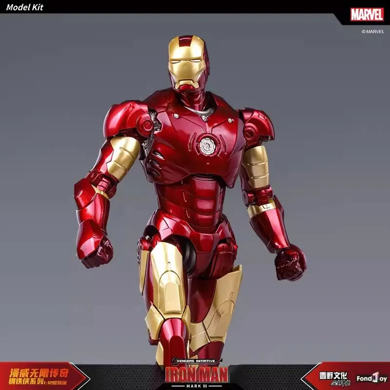 Caliente Fondjoy Marvel IronMan MK3 ensamblar juguetes Iron Man modelo 15cm Material ABS 1/12 escala figuras de acción juguetes niño regalos de cumpleaños