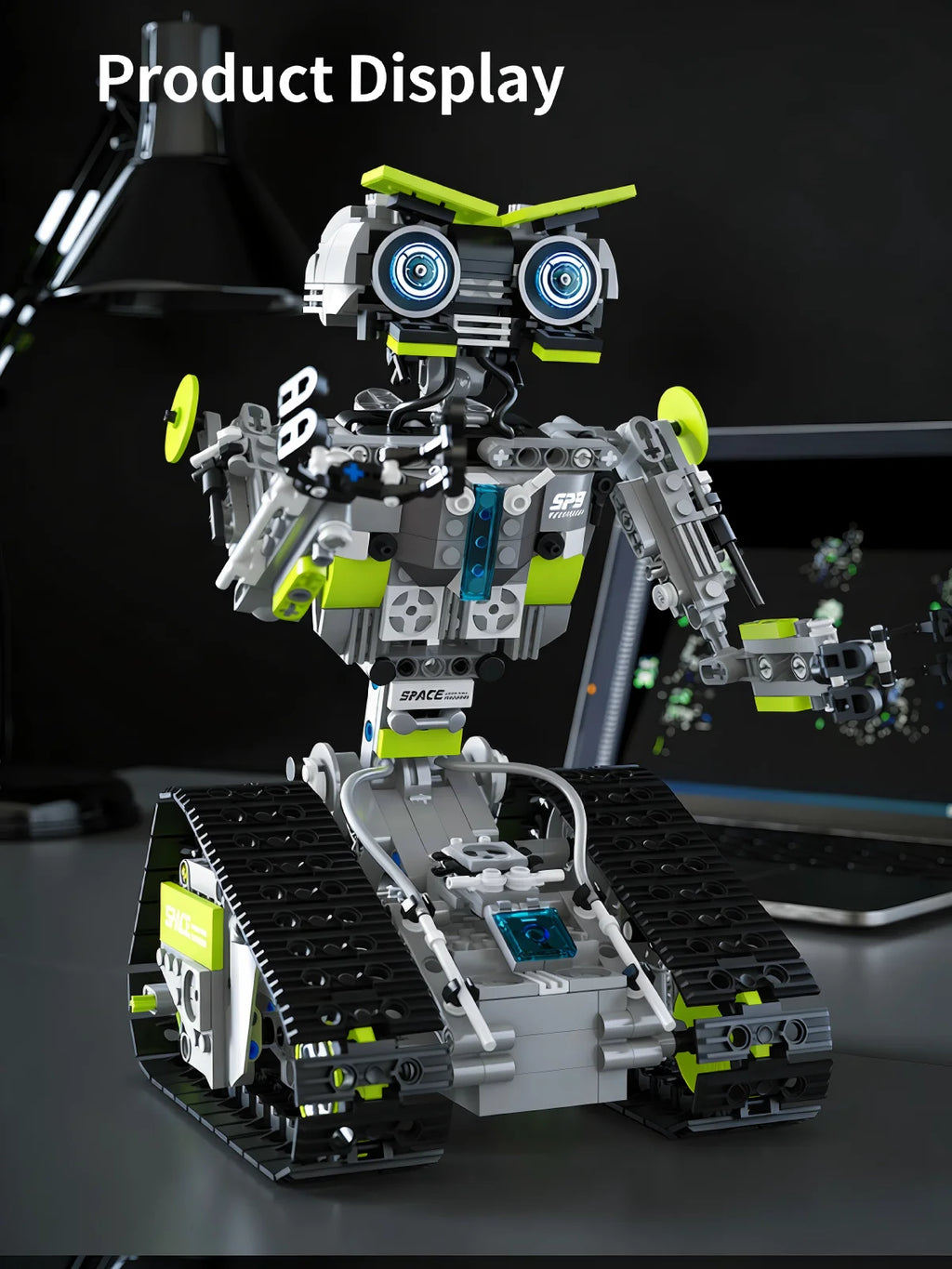 Bloques de construcción de robots con control remoto programable, juego de juguetes de ensamblaje electrónico de 757 piezas, decoración del hogar, regalos de cumpleaños y días festivos