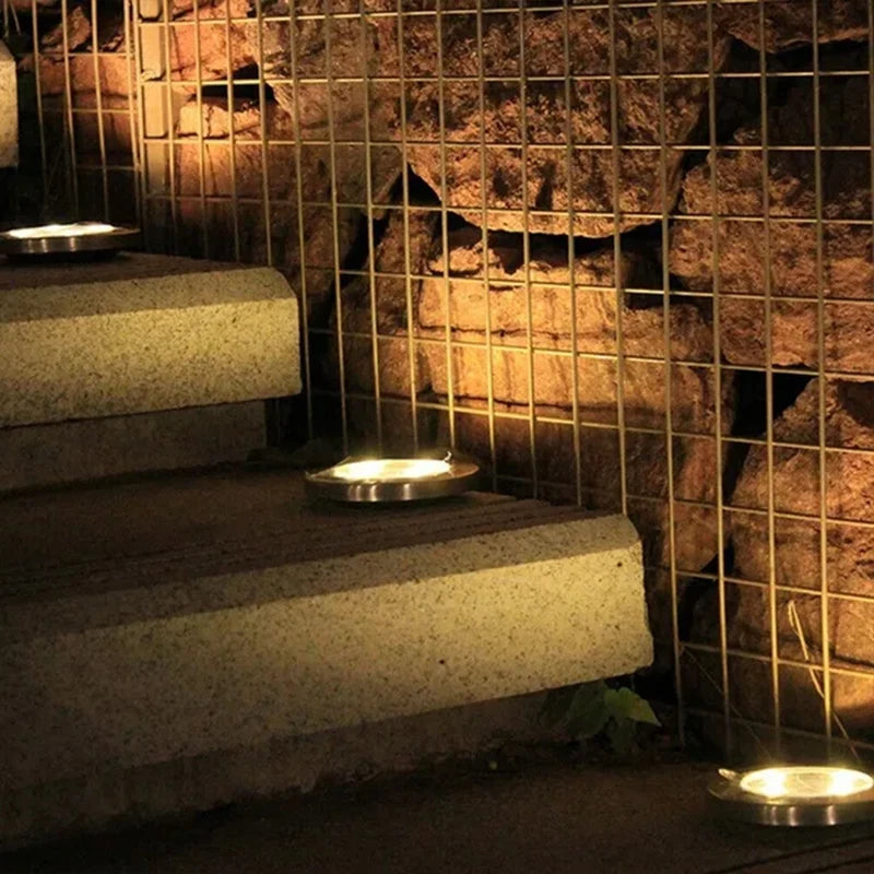 Disco de energía Solar de 20Led, luz subterránea para jardín al aire libre, foco de luz de cubierta, lámpara Led Solar enterrada, decoración de jardín