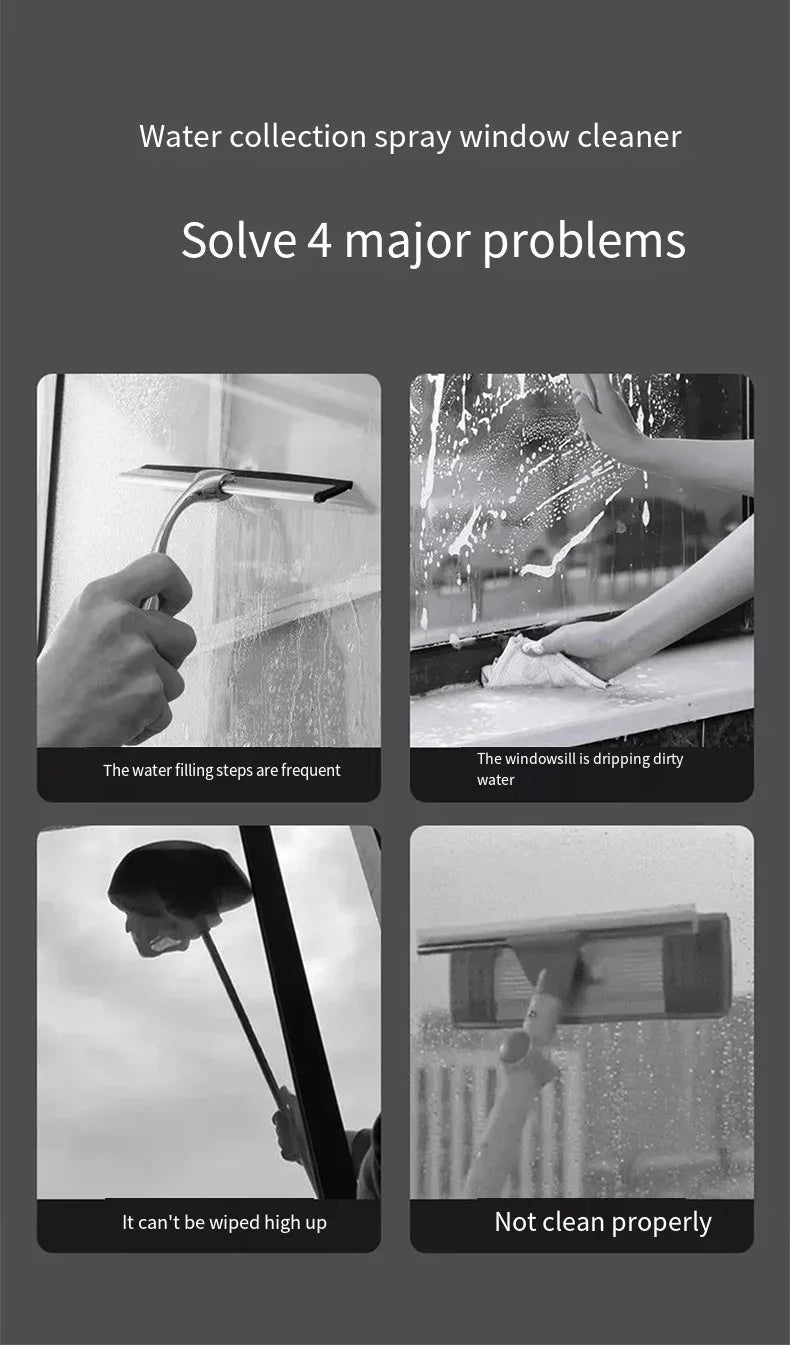 Limpiador de Ventanas Eléctrico Multifuncional Inalámbrico, Recargable, Automático y Portátil