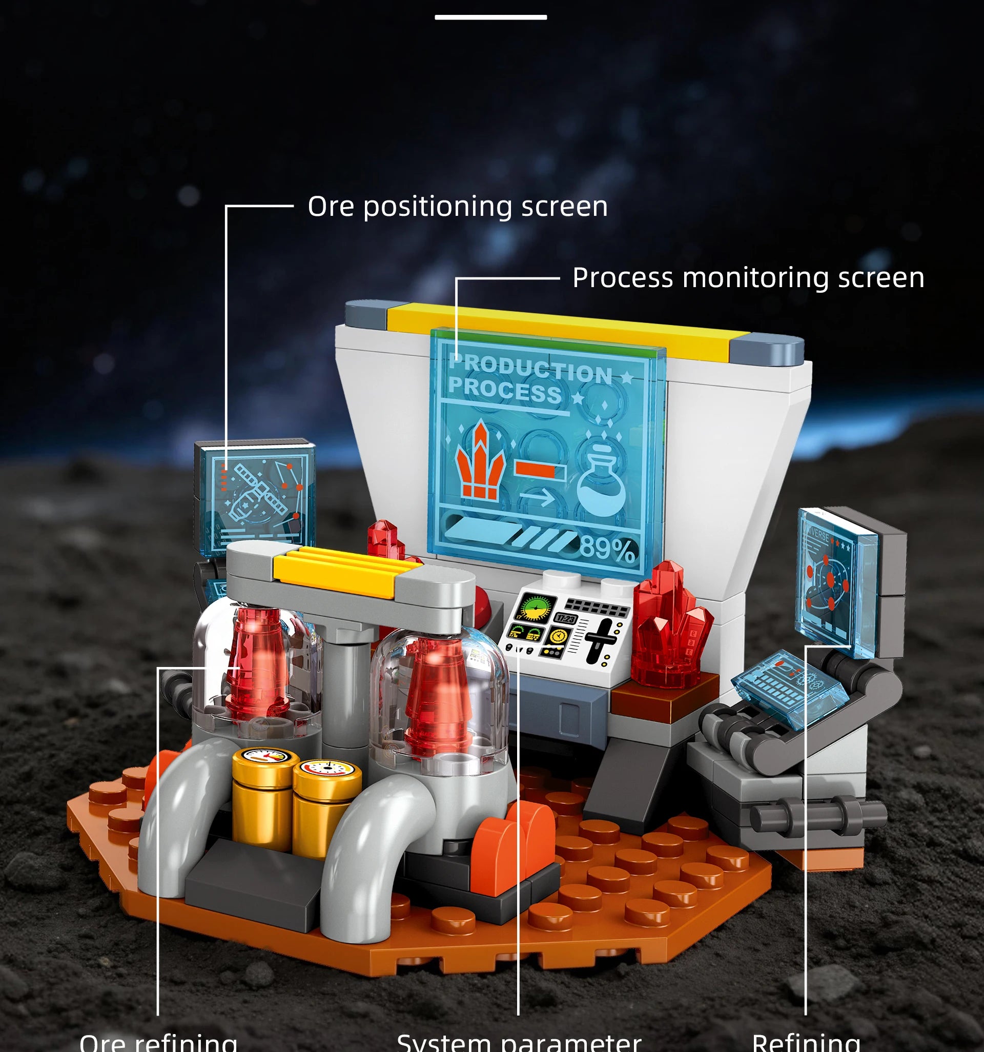 LL003 Serie Aeroespacial, Juguetes Creativos para el Hogar, Set de Bloques de Construcción de Naves Espaciales, Juguete Educativo para Niños, Regalo de Cumpleaños