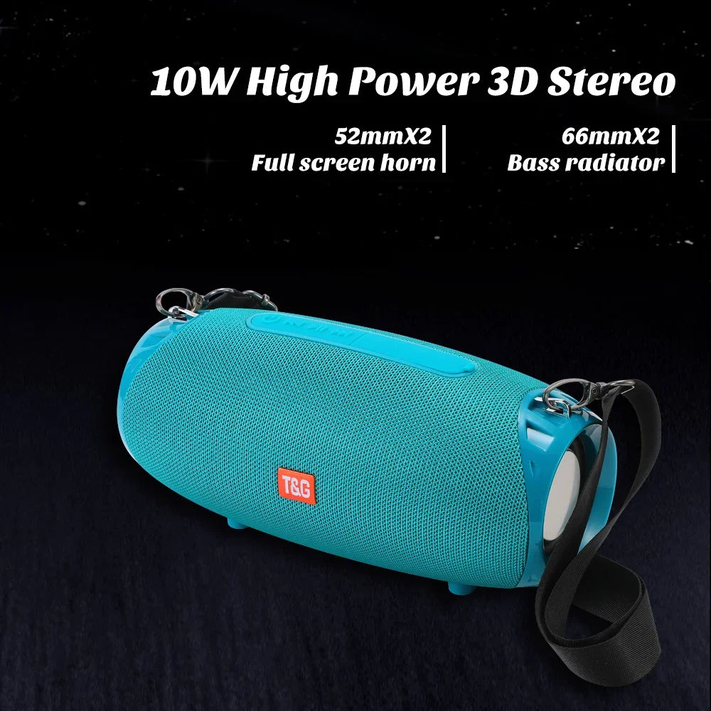 Subwoofer Caixa De Som Altavoz Bluetooth caja De sonido portátil música inalámbrico Woofer bajo ordenador PC TV Radio FM 10W potente grande