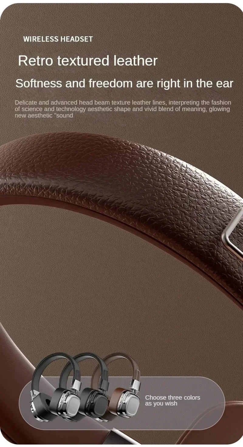 2025 nuevo 5,3 auriculares inalámbricos Bluetooth plegables auriculares Gamer elección Retro sobre la oreja auriculares DJ sonido estéreo Bluetooth