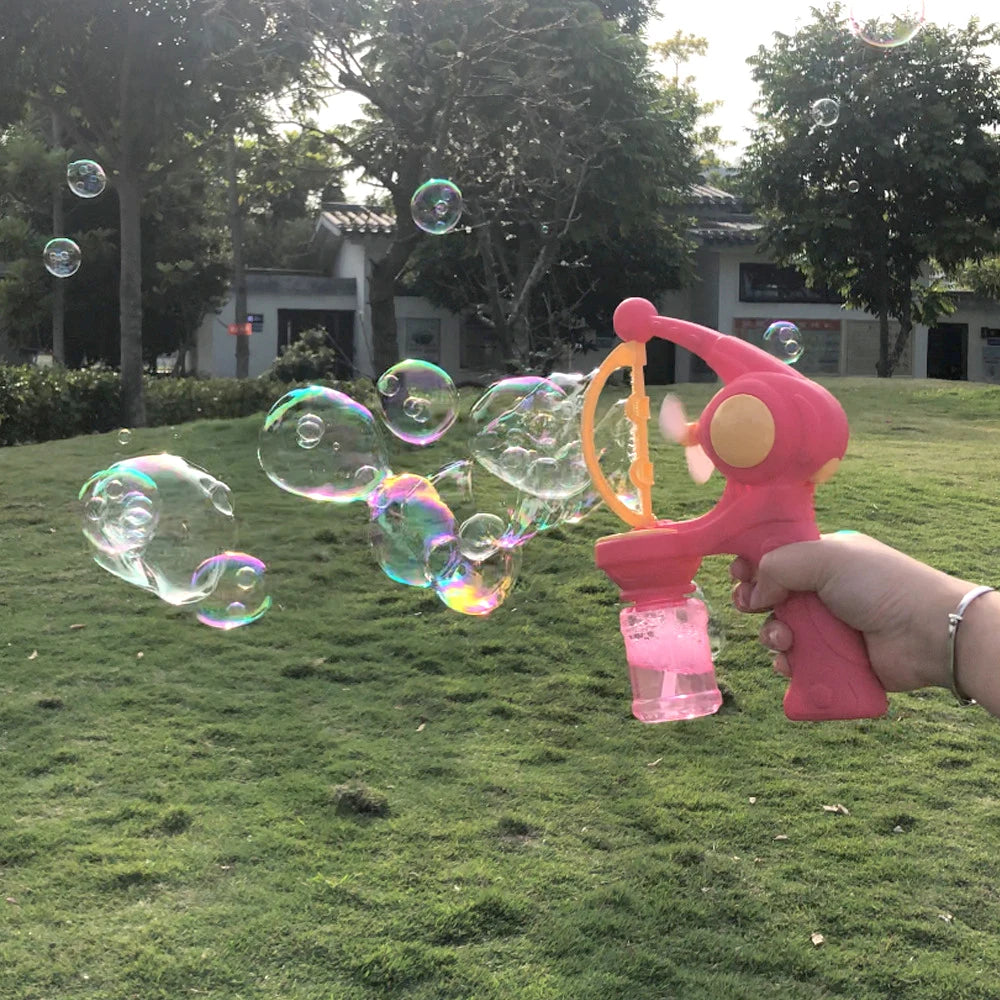 Pistola de Burbujas Eléctrica para Niños - Juego al Aire Libre