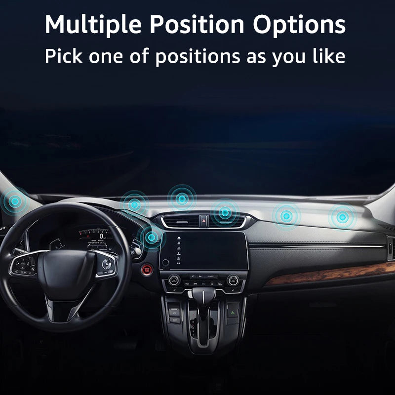 Soporte Magnético para Teléfono de Coche, Soporte Multifuncional de Metal Adhesivo para el Tablero, Soporte de Navegación Manos Libres, Accesorio para Auto