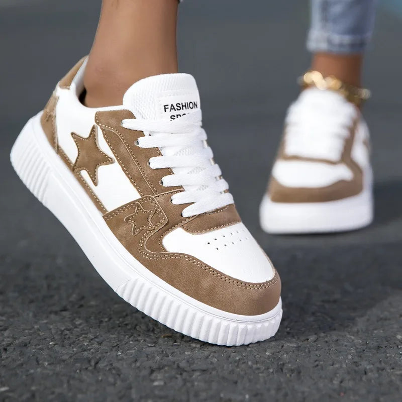 YRZL Zapatillas de deporte informales blancas para hombres y mujeres, zapatos cómodos de cuero PU para caminar, zapatos de Skate ligeros e impermeables, calzado deportivo