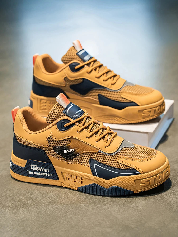 Zapatos de skate transpirables. Zapatos deportivos casuales de moda para hombre, zapatos para calle al aire libre, zapatos de hombre modernos y versátiles, adecuados