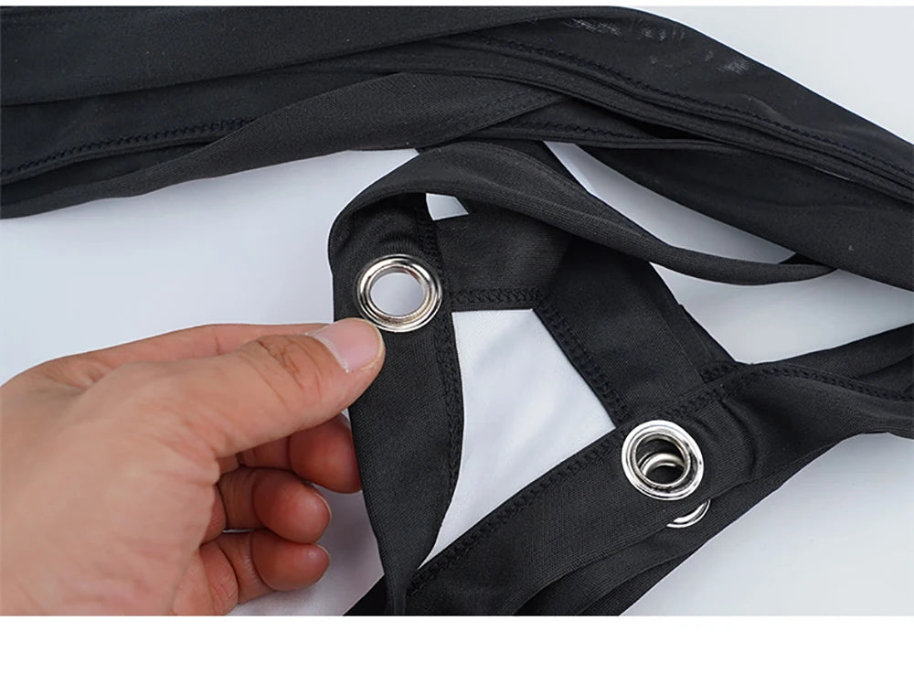 Thinyo Bandas laterales extendidas portátiles plegables para uso interior y exterior Pantalla de proyección suave de poliéster 60 72 84 100 120 150 pulgadas