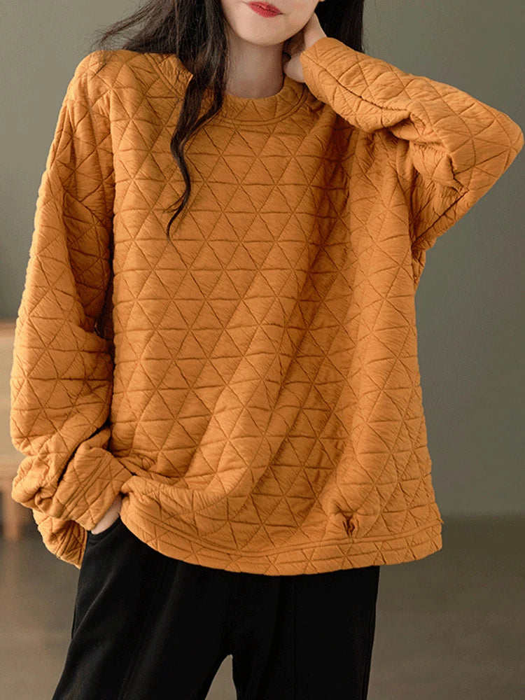 Amax luluE, ropa de moda de invierno para mujer, sudaderas con capucha holgadas e informales con diseño acolchado cálido, sudaderas clásicas de algodón de lujo para mujer