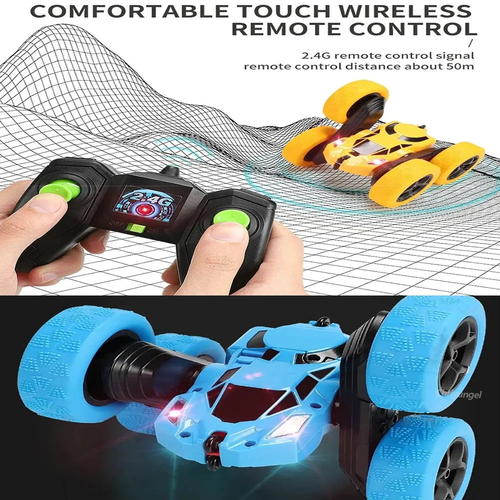 Coche Acrobático RC 2.4 GHz, Deriva, Doble Cara, Acrobacias Todoterreno