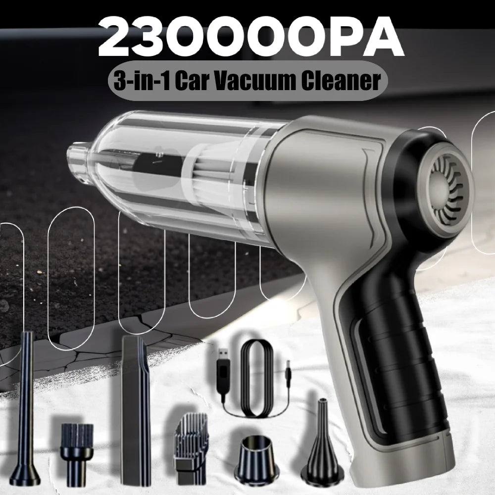 Aspiradora de coche, Mini máquina de limpieza de succión fuerte, soplador portátil inalámbrico, plumero de aire para electrodomésticos