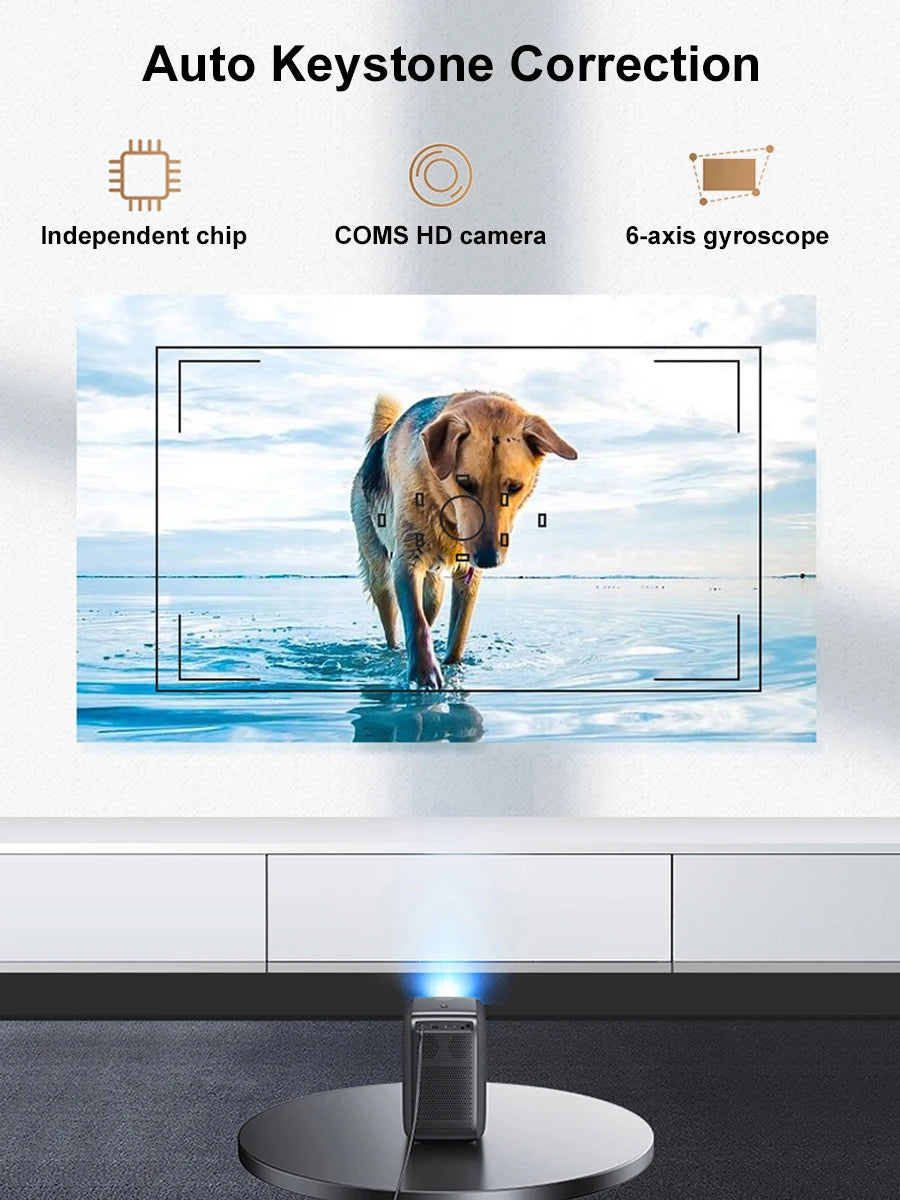 Proyector Inteligente Lenovo T100, 850ANSI, Calidad de Imagen Nativa 1080P, Enfoque Automático, Proyección Multimodo, Cine en Casa Inteligente