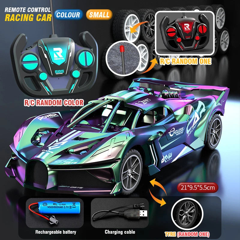 Auto RC Deportivo de Alta Velocidad con Control Remoto para Niños