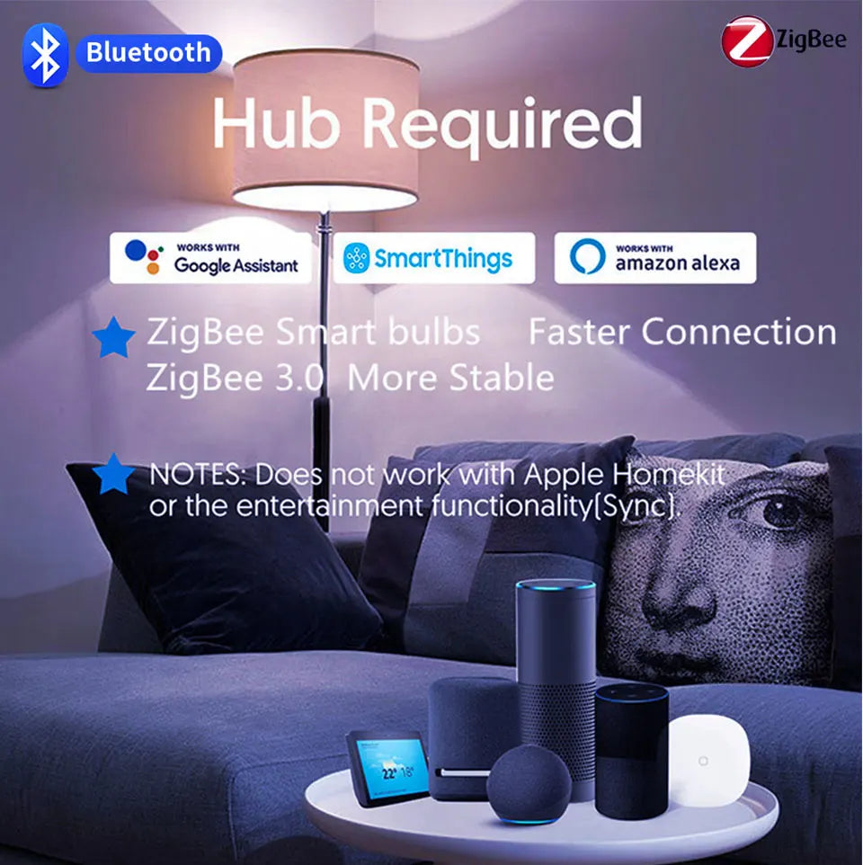 Foco LED Regulable WiFi Zigbee Compatible con Alexa