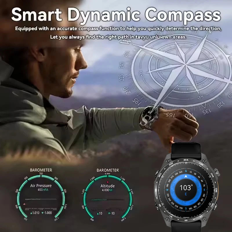 Reloj Inteligente HD300 Pro con GPS Offline, Memoria 4GB y Linterna