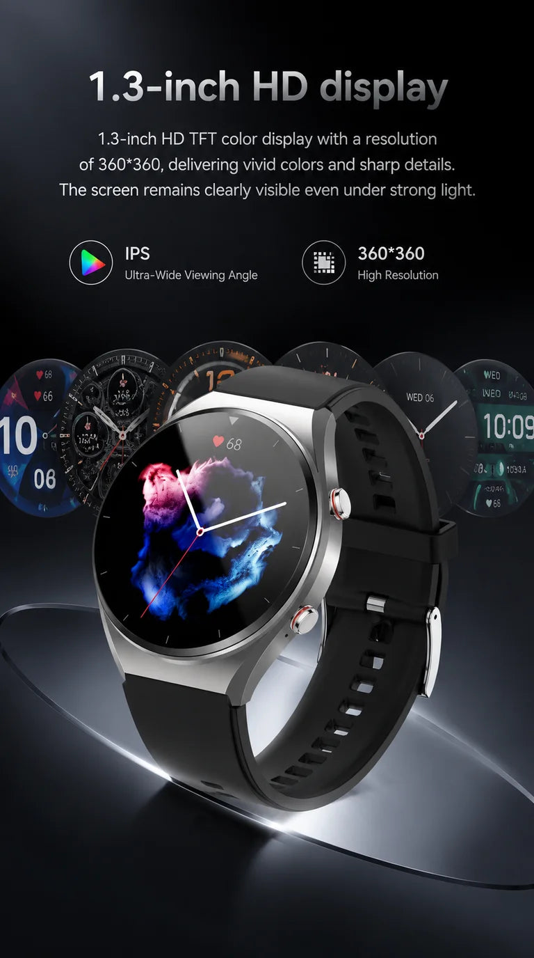 GEJIAN Reloj Inteligente ECG HRV IP67