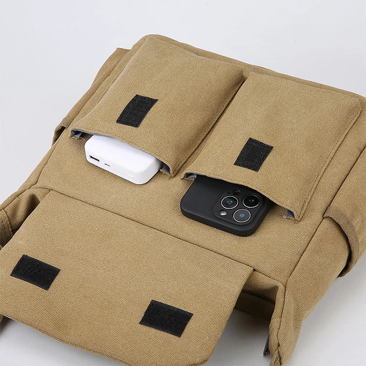 Bolso bandolera para hombre, diseño con múltiples bolsillos, bolso de hombro de gran capacidad, elementos esenciales para exteriores, almacenamiento funcional, viajeros urbanos