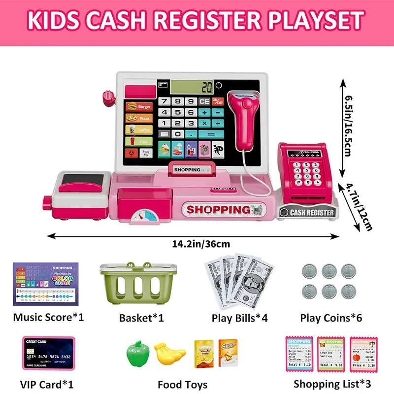 Juego Caja Registradora con Calculadora Real para Niños