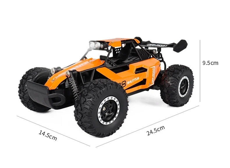Coche RC 1:16 con Luces LED, Todoterreno, Vehículo de Escalada