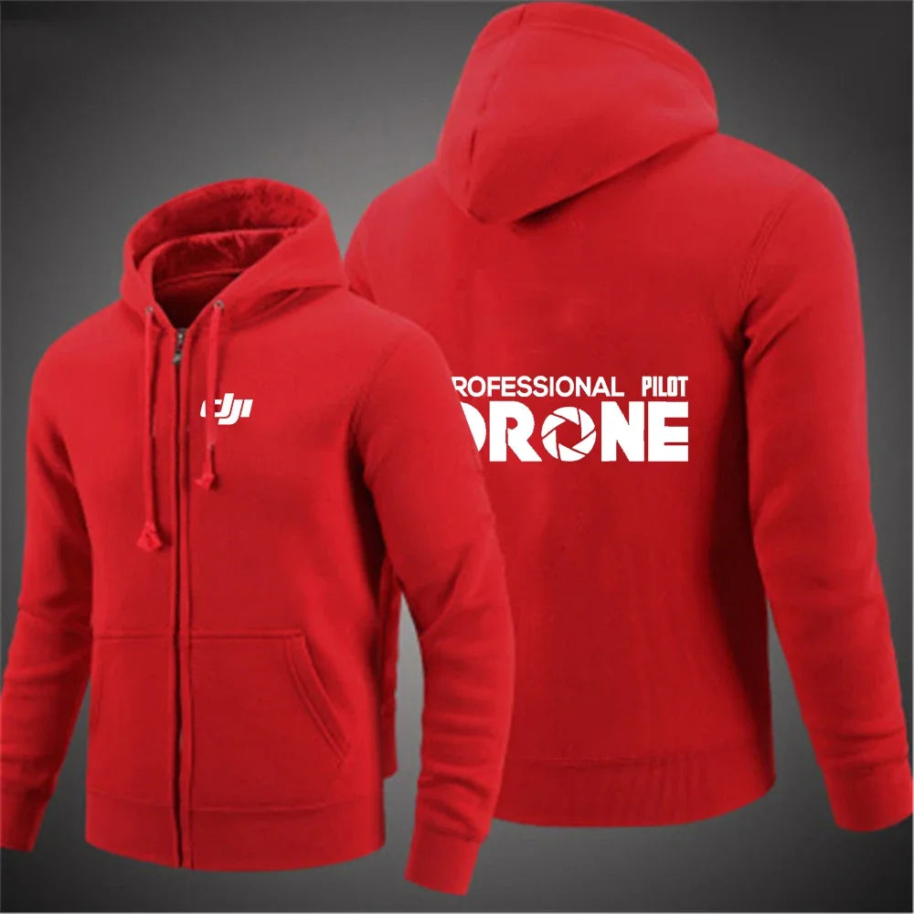 Sudadera con Capucha DJI Pilot para Hombre, Color Sólido
