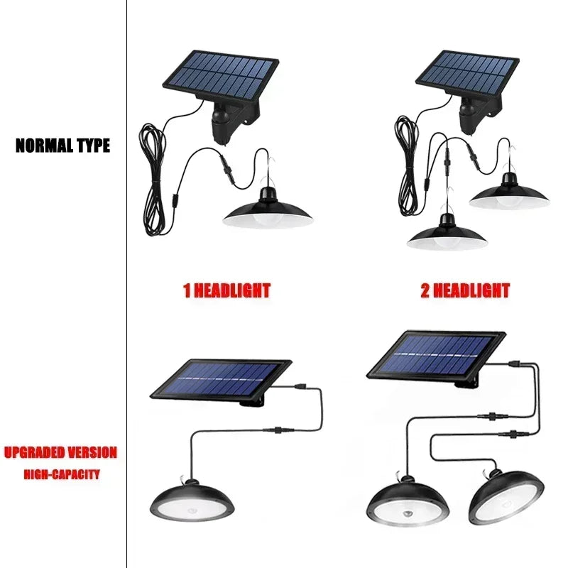 Lámpara Colgante Solar de Araña para Exteriores