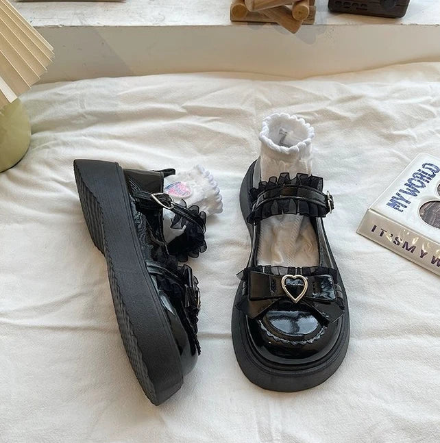 Zapatos Mary Jane con Plataforma y Hebilla para Mujer