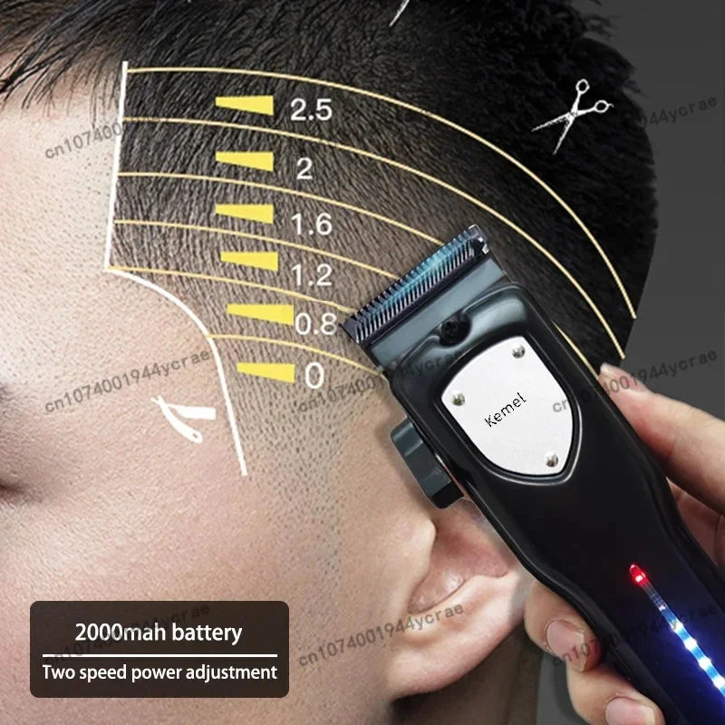 Cortadora de Pelo Inalámbrica Recargable para Hombre, Modelos KM-5083, KM-1506, KM-TX10