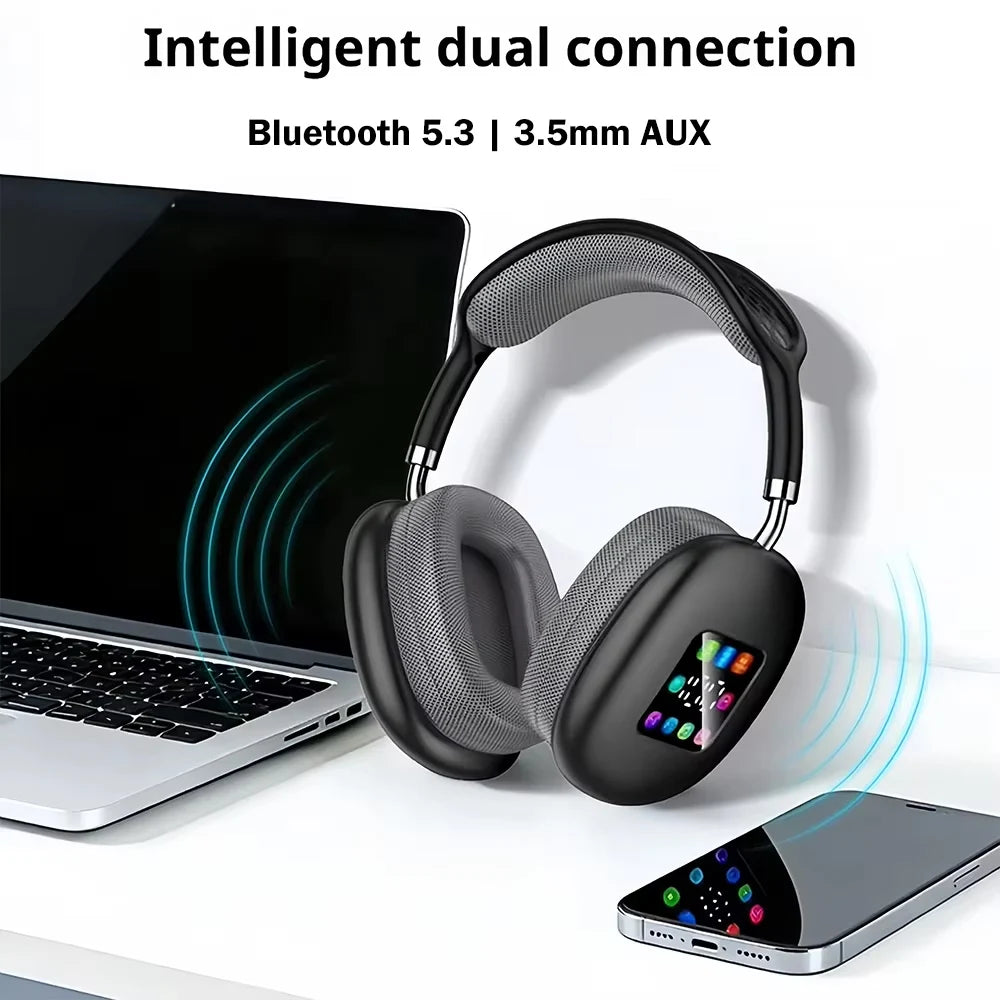 KEBIDUMEI Auriculares Bluetooth 5.3 ANC Pantalla Color