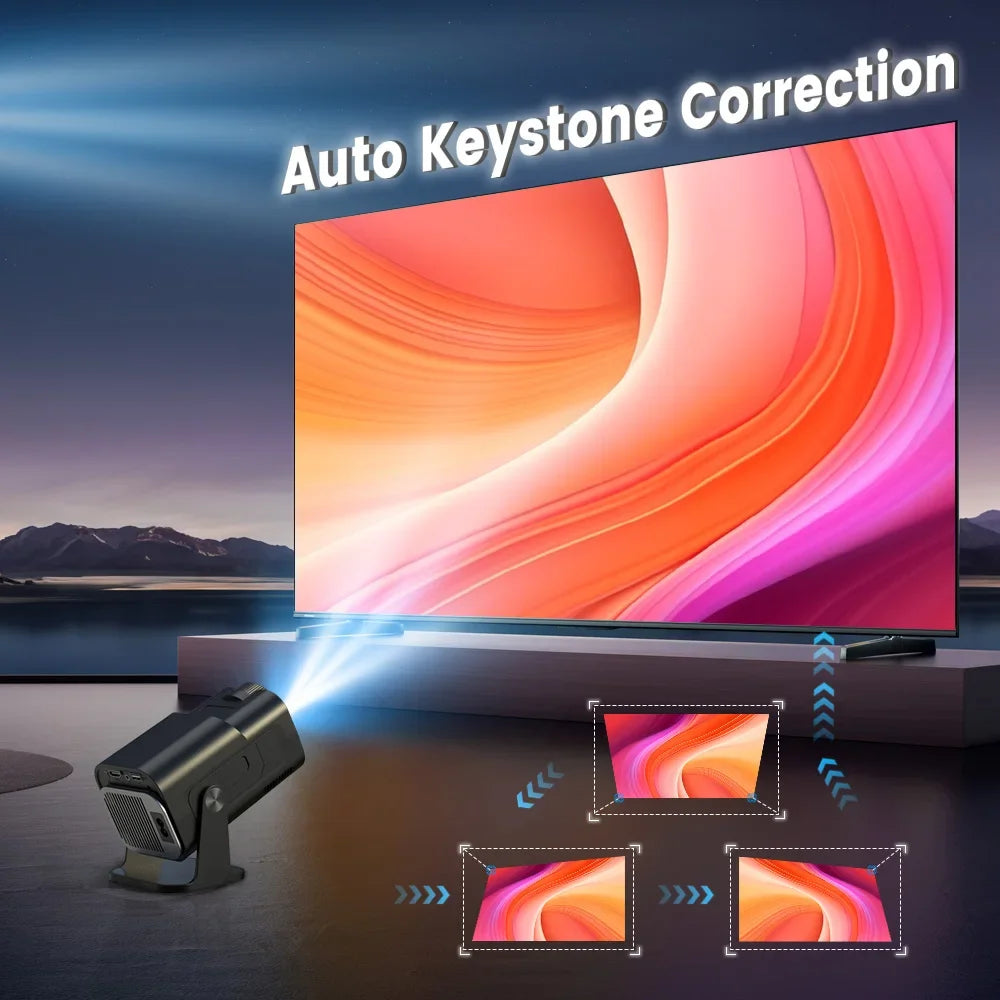2025 4K Android 11 Proyector Nativo 1080P 390ANSI HY320 Dual Wifi6 BT5.0 1920*1080P Cine Proyector portátil actualizado HY300