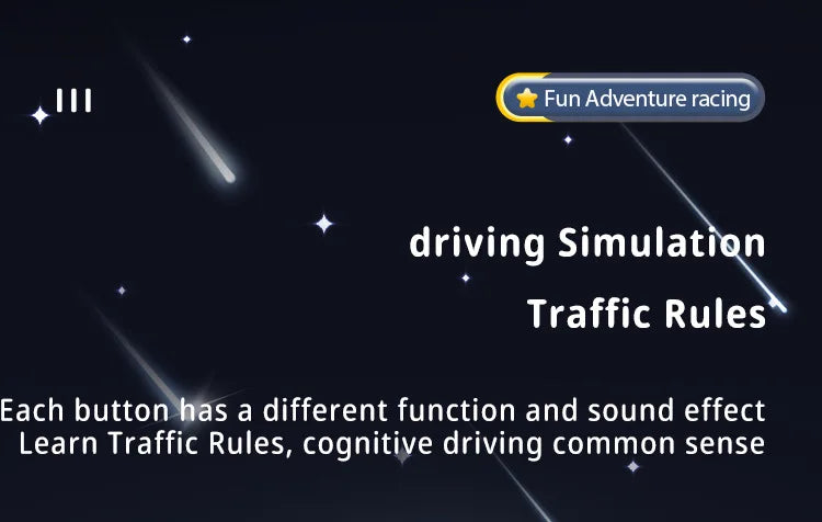 Volante Interactivo de Carreras para Niños con Sonidos