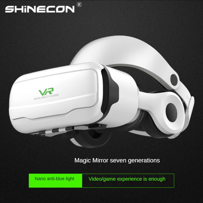Gafas VR de realidad Virtual, auriculares 3D, casco para Android, iPhone, teléfono inteligente, juego de teléfono móvil, gafas reales, lentes para dispositivos