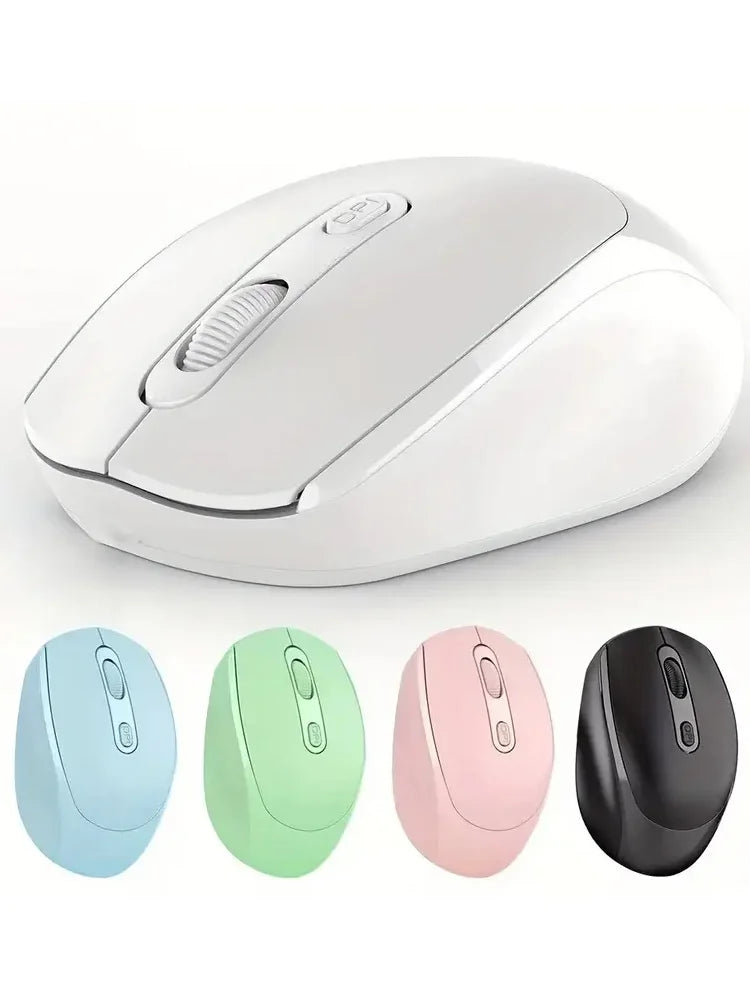 Ratón inalámbrico con batería para Gamer, modos duales, compatible con Bluetooth, 2,4G, USB, silencioso, para portátil, tableta, Macbook Mause