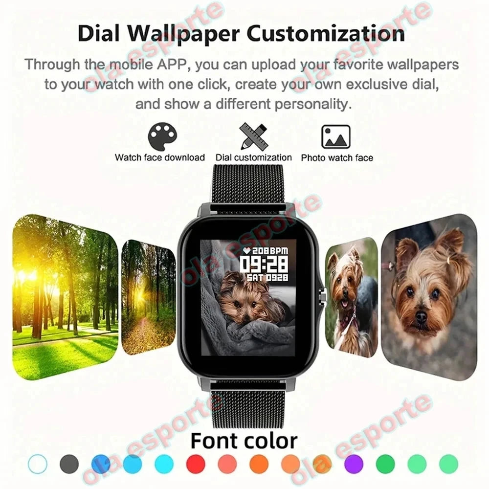 Nuevo Reloj Inteligente 2026 con Pantalla Táctil Completa de 1.83 Pulgadas para Hombre y Mujer, Llamadas Bluetooth, Monitor de Actividad Física, Reloj Digital Inteligente, Regalo Hw12