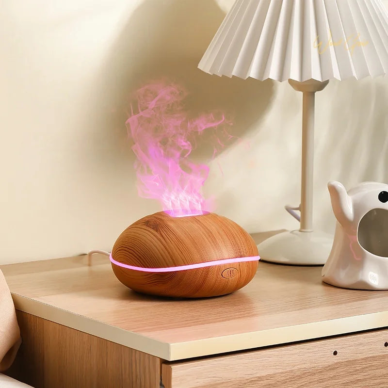 Humidificador AromaRelax Llama con Luz Colorida
