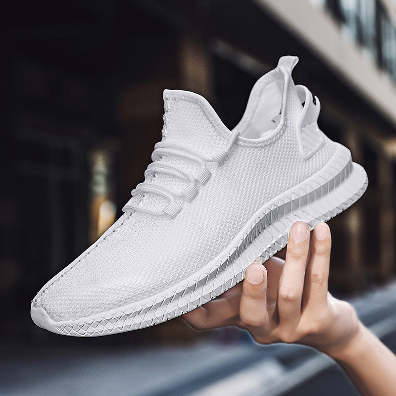 Zapatillas de correr transpirables y ligeras para hombre, Tenis antideslizantes para exteriores, zapatos deportivos suaves con cordones para caminar, 2023