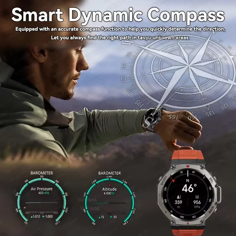 T-Rex 3 Ultra Reloj Inteligente Militar AMOLED