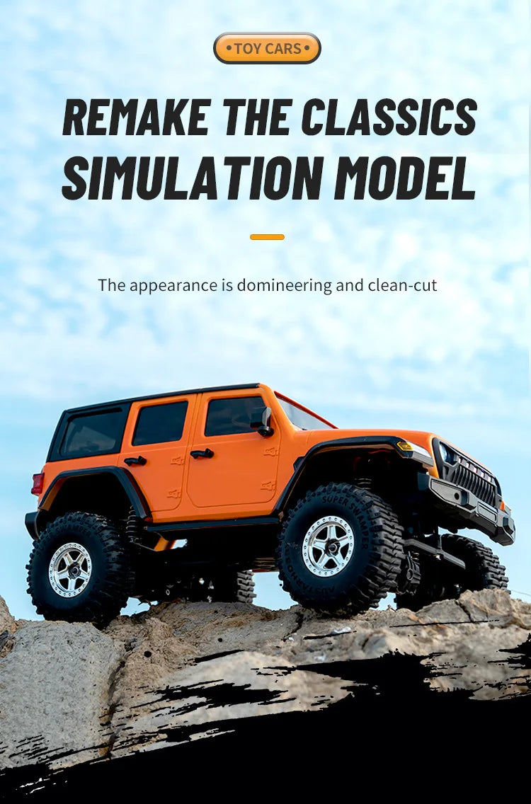 Auto RC JJRC C8801 Jeep Wrangler 4WD 1:18 Control Remoto