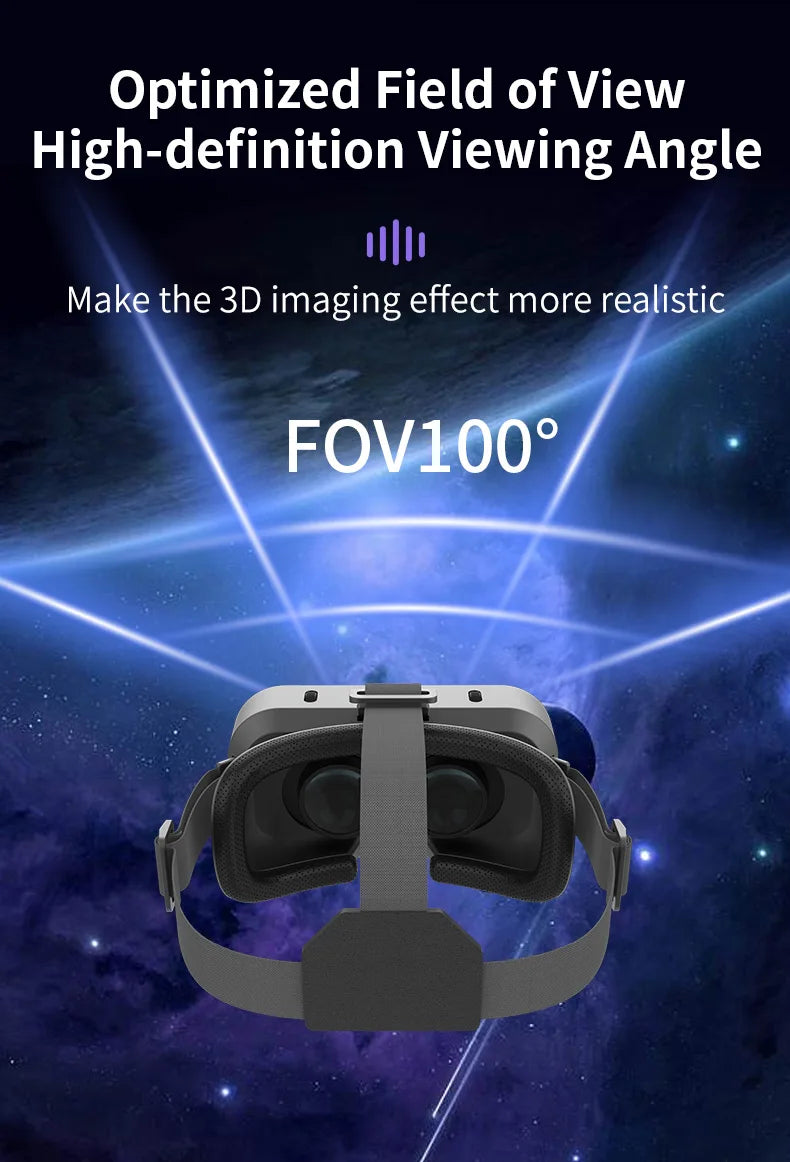 Gafas VR, auriculares de realidad Virtual, dispositivos Viar, lentes 3D, gafas inteligentes para teléfonos inteligentes, teléfono móvil, accesorio de juego