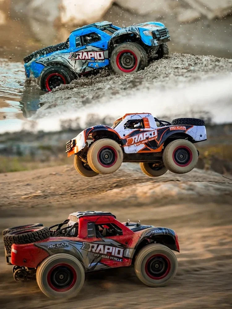 JJRC Q130 1:16 70 KM/H 4WD RC coche con Motor sin escobillas ligero coches de Control remoto camión monstruo de deriva de alta velocidad juguetes para niños y adultos