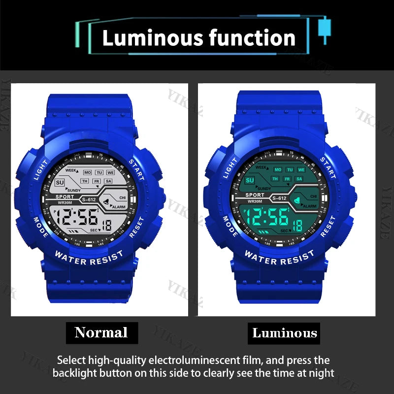 Reloj Digital LED Deportivo MAYZHISU Militar Hombre