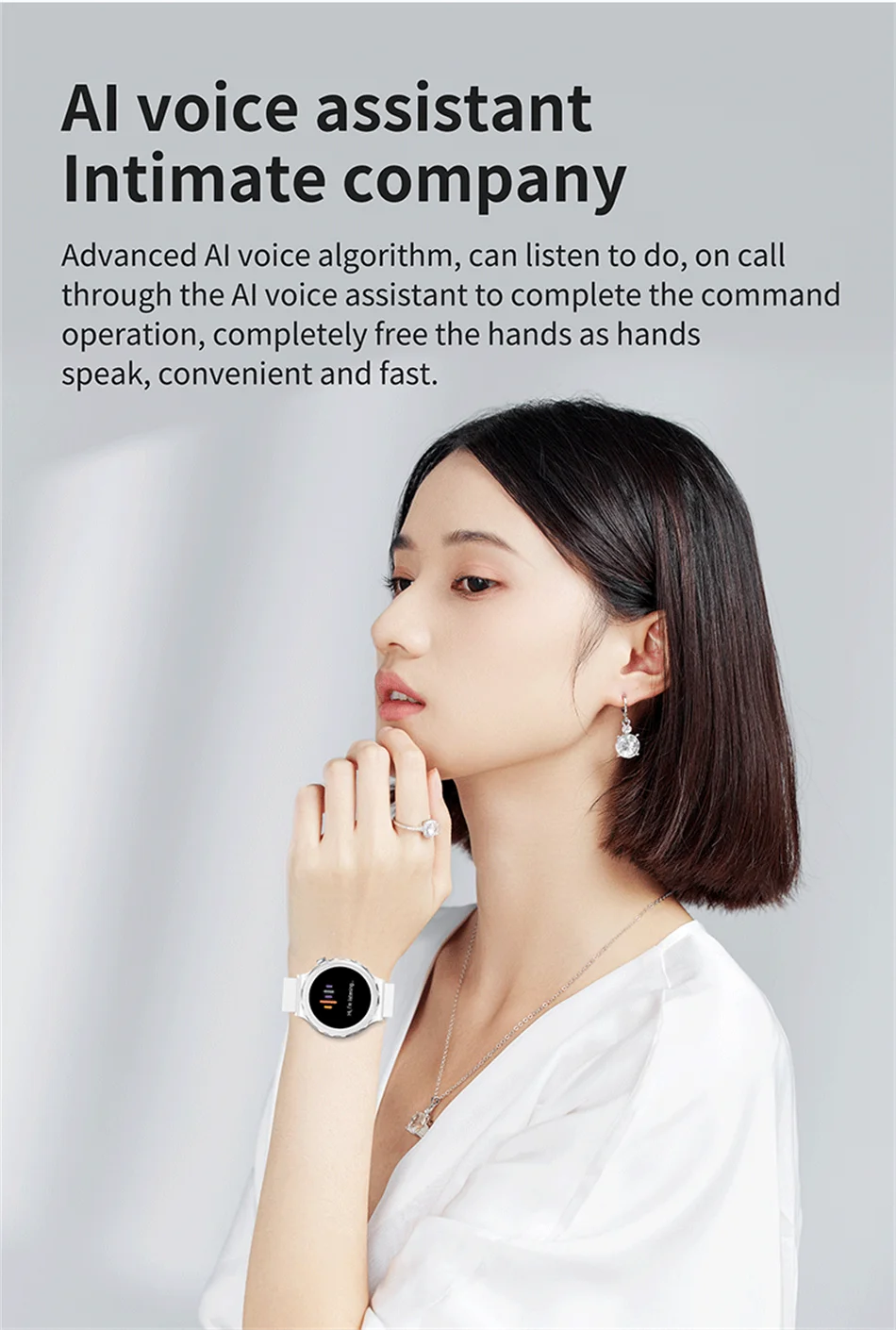 Smartwatch AMOLED ECG+PPG Mujer Impermeable